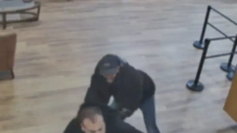 תיעוד התקיפה במרכז הרפואי בריאותא בבאר שבע