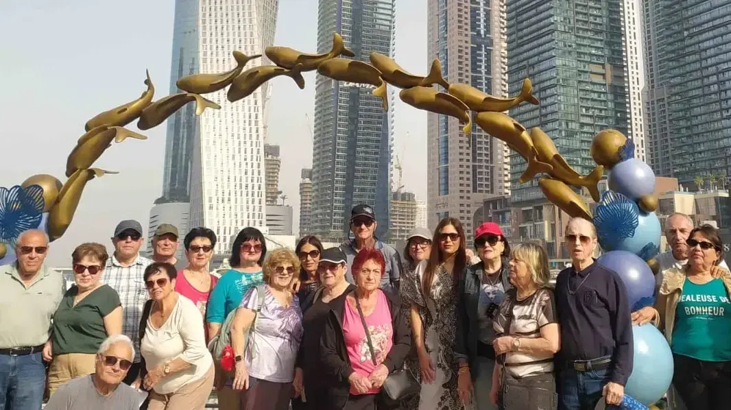 קבוצת הגמלאים של קרית מוצקין בדובאי