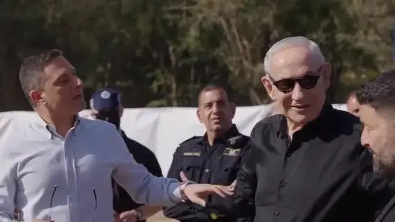 דנילוביץ' לצד נתניהו וכהן בזירת הנפילה