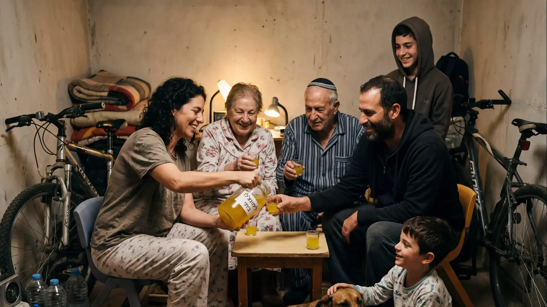 משפחה במקלט