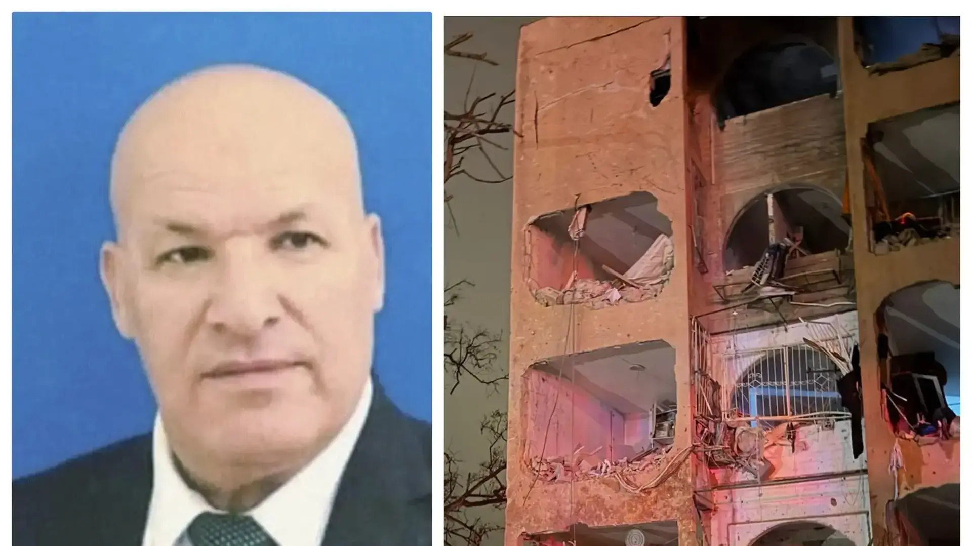 זירת נפילת הטיל בערד / נאיף אבו ערער ראש מועצת ערערה בנגב