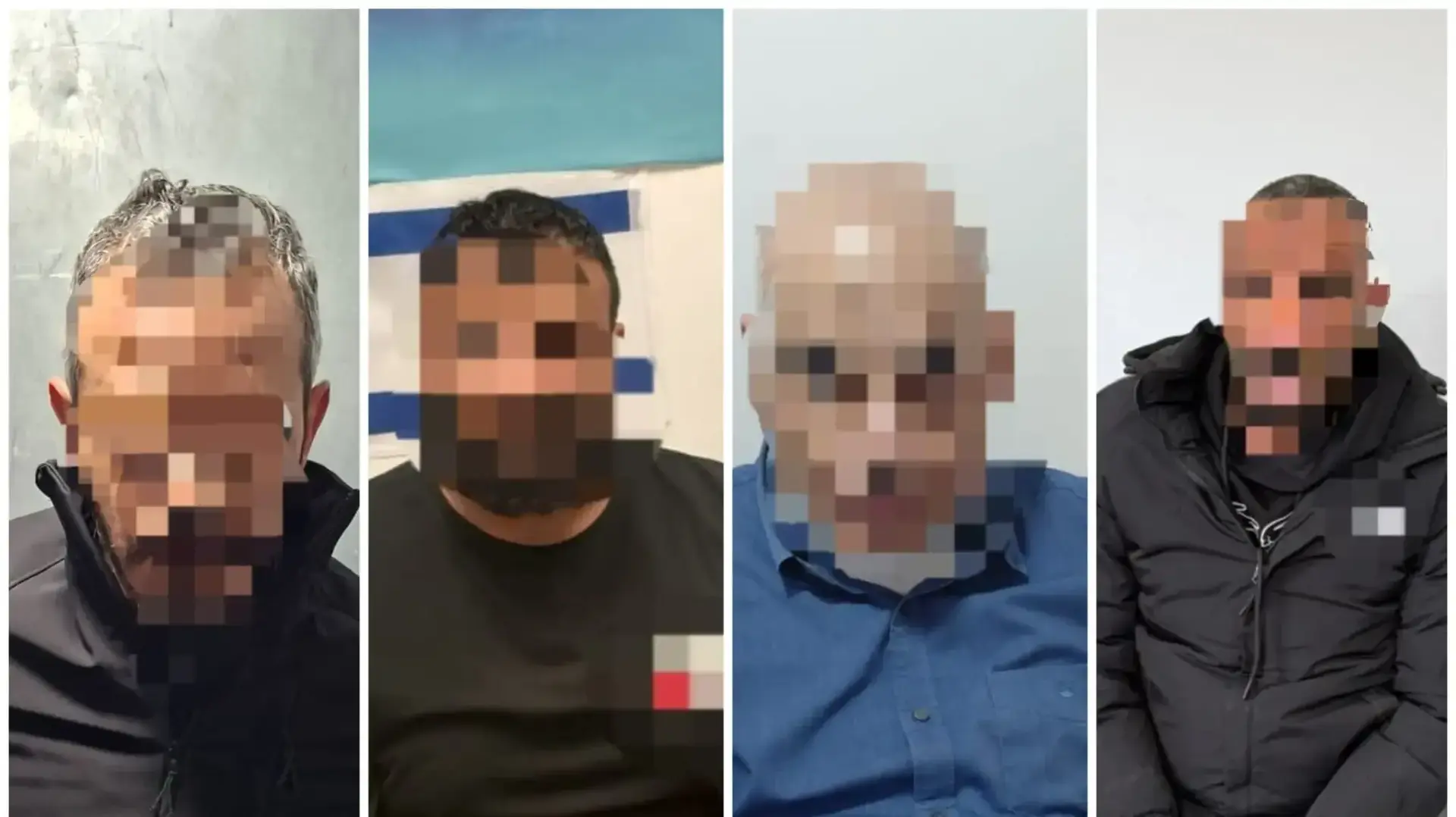 ארבעת החשודים שעוכבו לחקירה