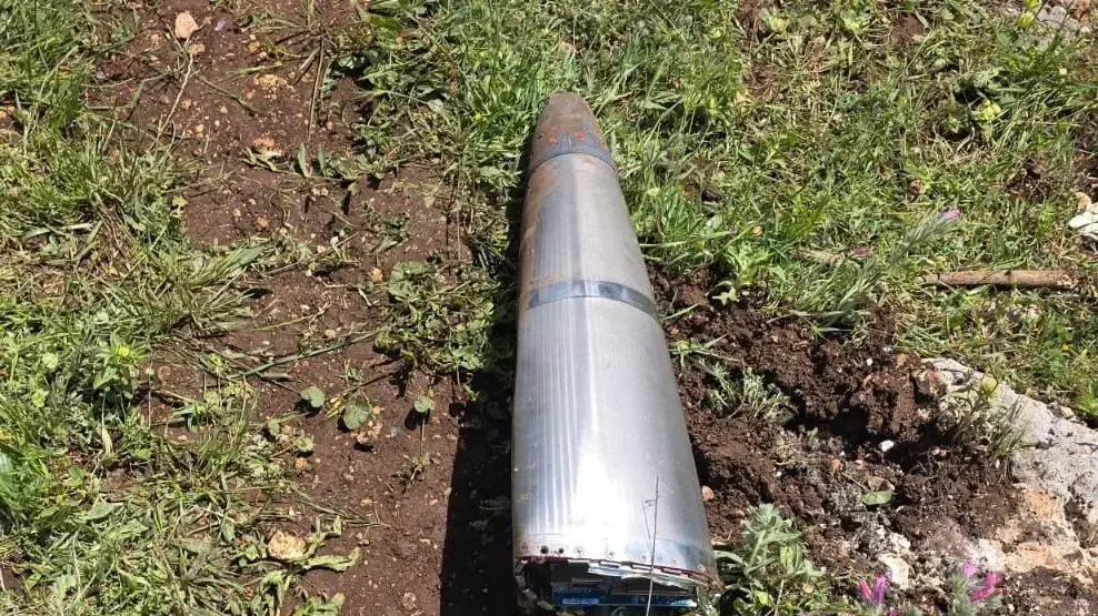 שברי טיל ביערות קק"ל
