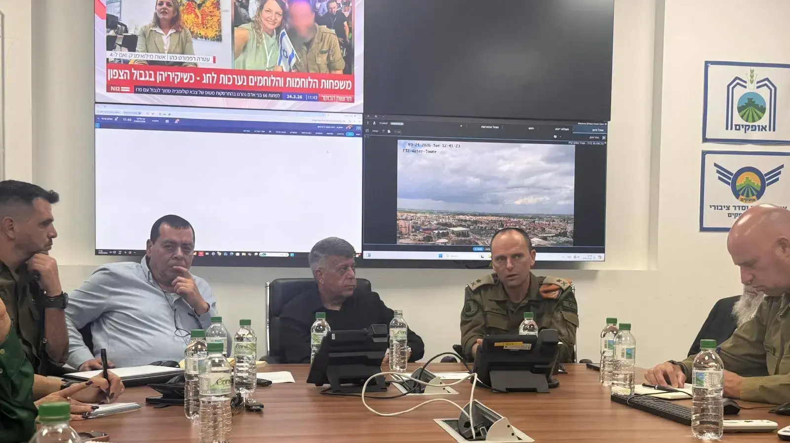 אלוף פיקוד העורף ביקר בחמ"ל העירוני באופקים