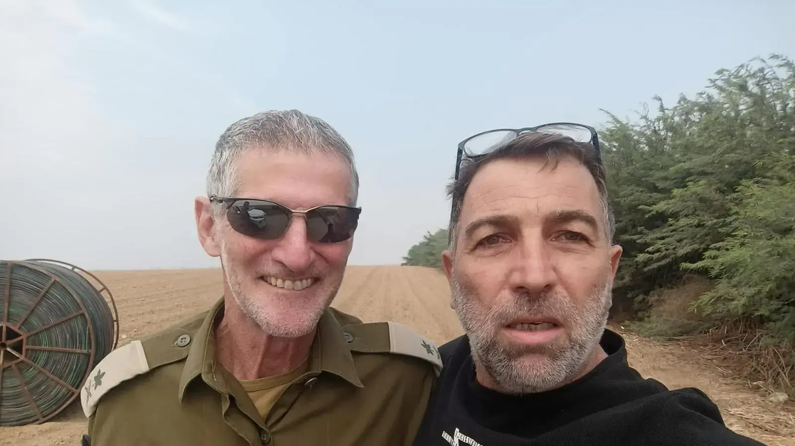 עוז דוידיאן עם יאיר גולן, ב-7 באוקטובר 2023