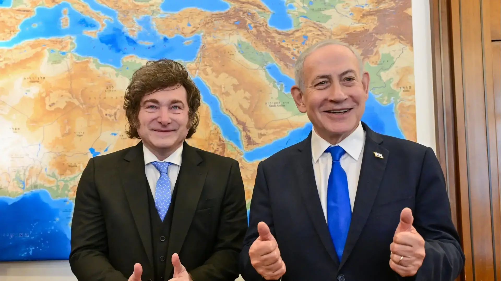 ראש הממשלה בנימין נתניהו נפגש כעת בלשכתו בירושלים עם נשיא ארגנטינה חאבייר מיליי.