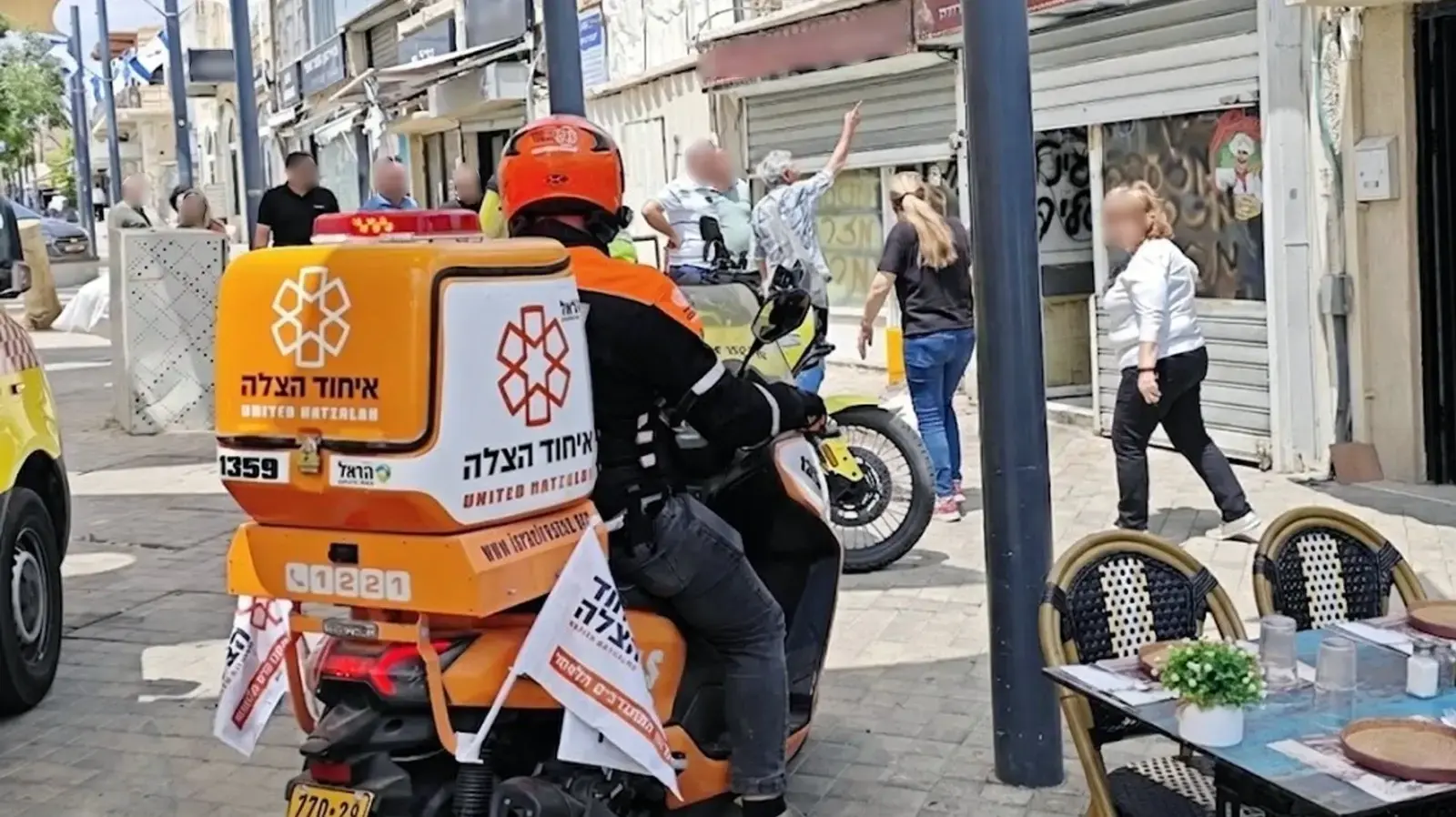 זירת התאונה בבאר שבע