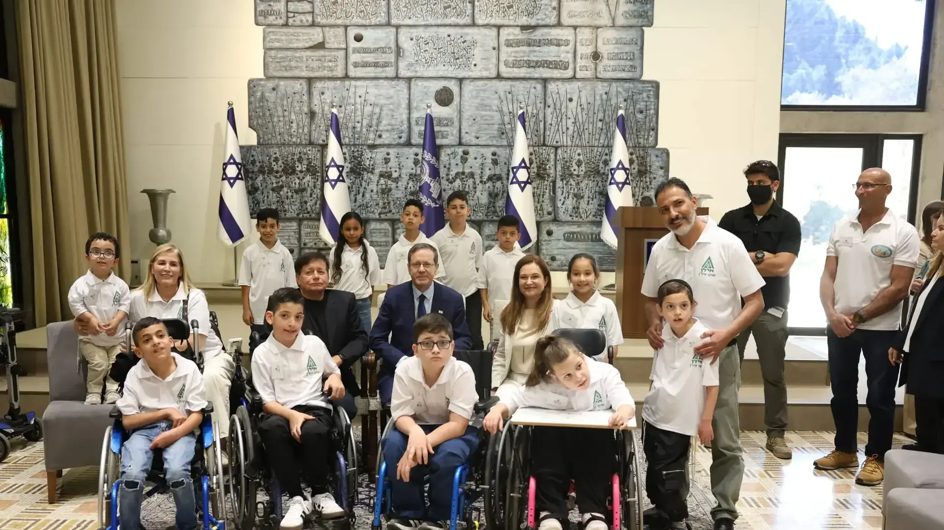 נשיא המדינה יצחק הרצוג אירח את טקס עמותת איל"ן בסימן "אין מגבלה למה שאפשר לעשות יחד"