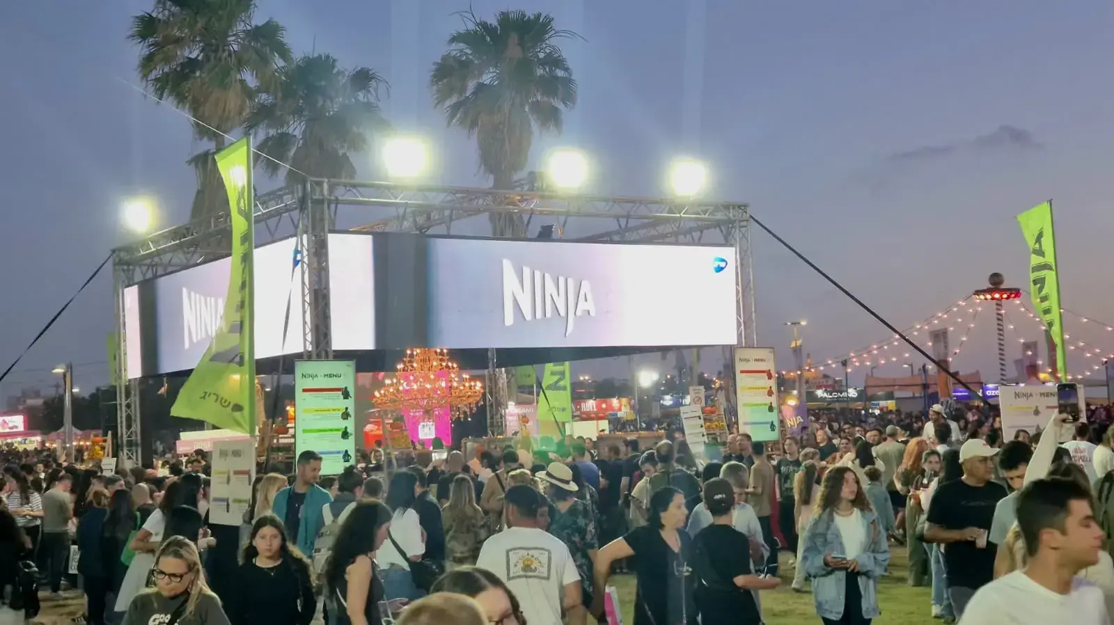 מתחם נינג'ה זון בפסטיבל תל אביב EAT, 2025