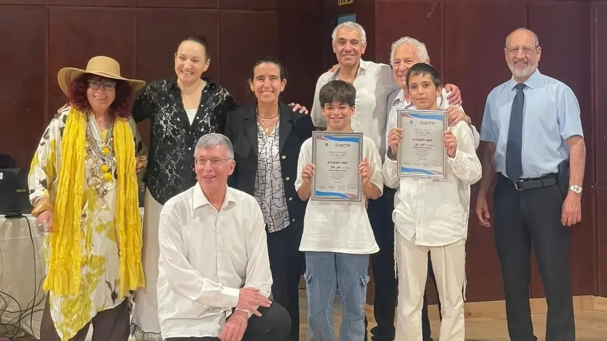 חתני חידון התנ״ך העירוני בבתי הספר היסודיים בבאר שבע