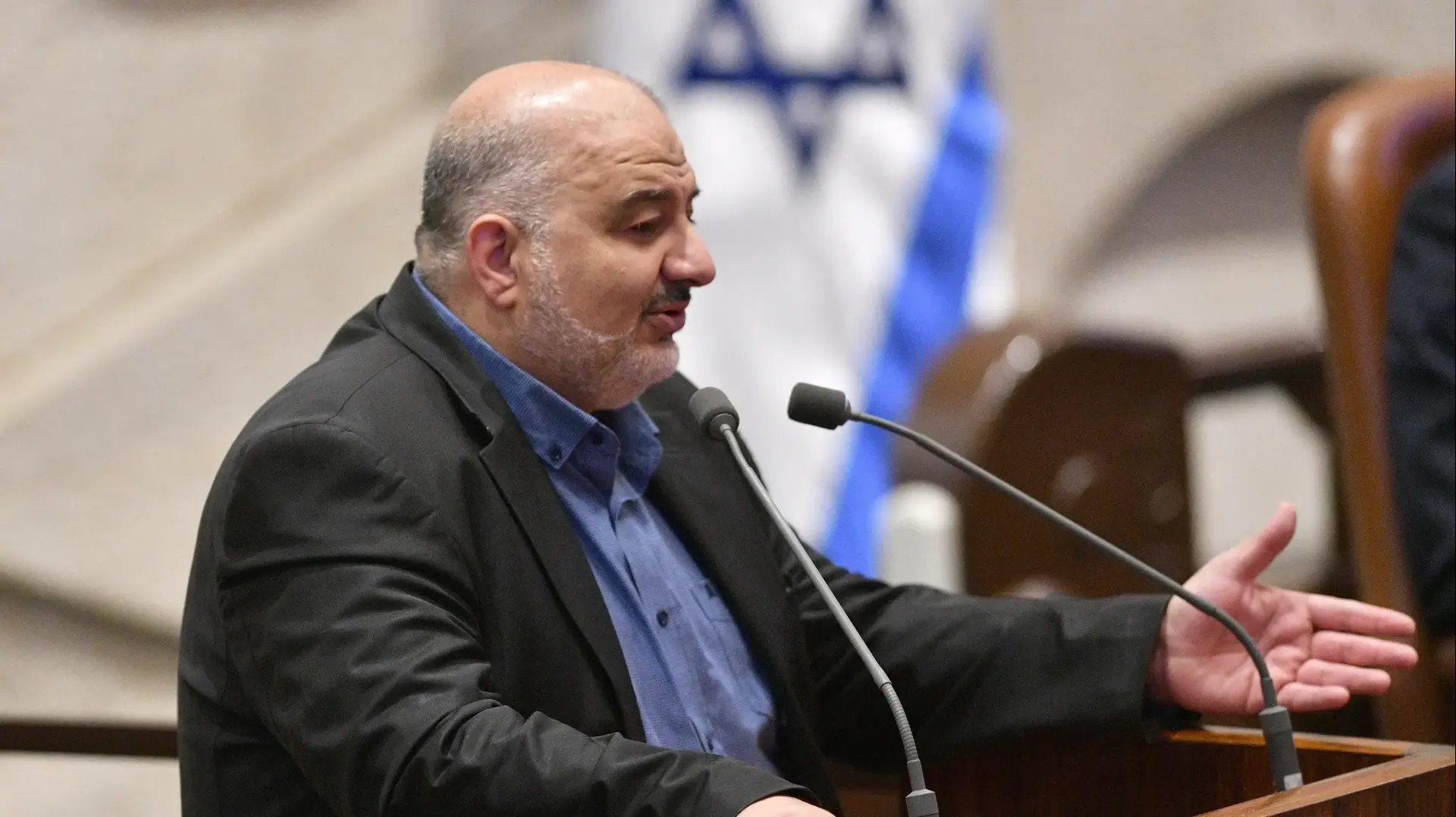 מנסור עבאס, מושב פתיחת הכנסת, מליאת הכנסת, 11 במאי 2026