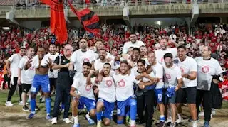 הפועל רמת גן חוגגת עלייה לליגת העל