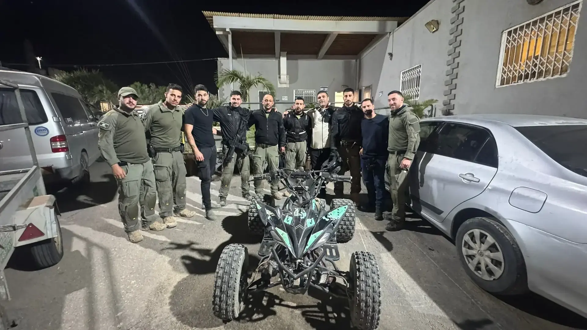 הטרקטורון הגנוב לאחר שהושב מתראבין