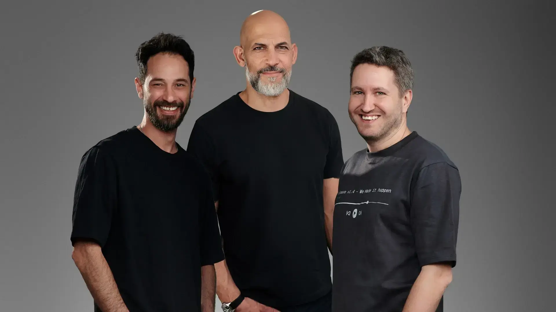 מייסדי Airis Labs - מימין רותם אבלס, עמוס להב ונועם פרידמן