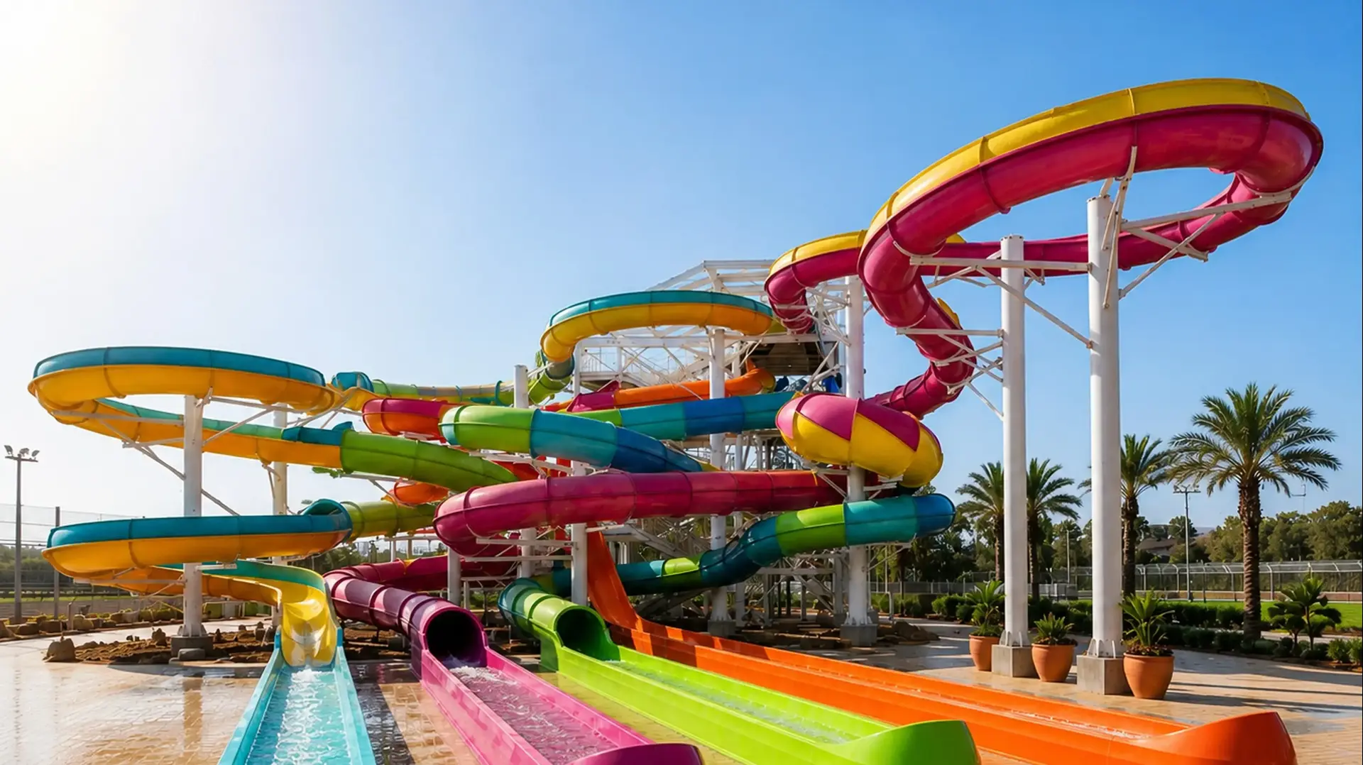 מגלשות אבובים Candy Slide בפארק המים שפיים