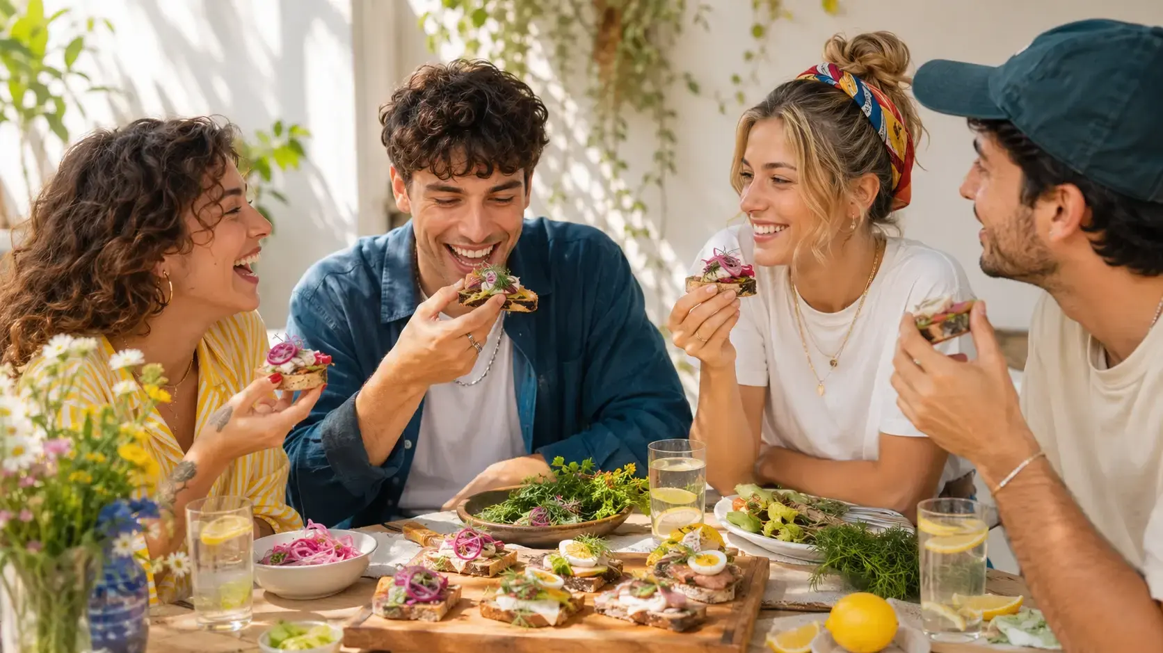 ארוחת בראנץ' של צעירים