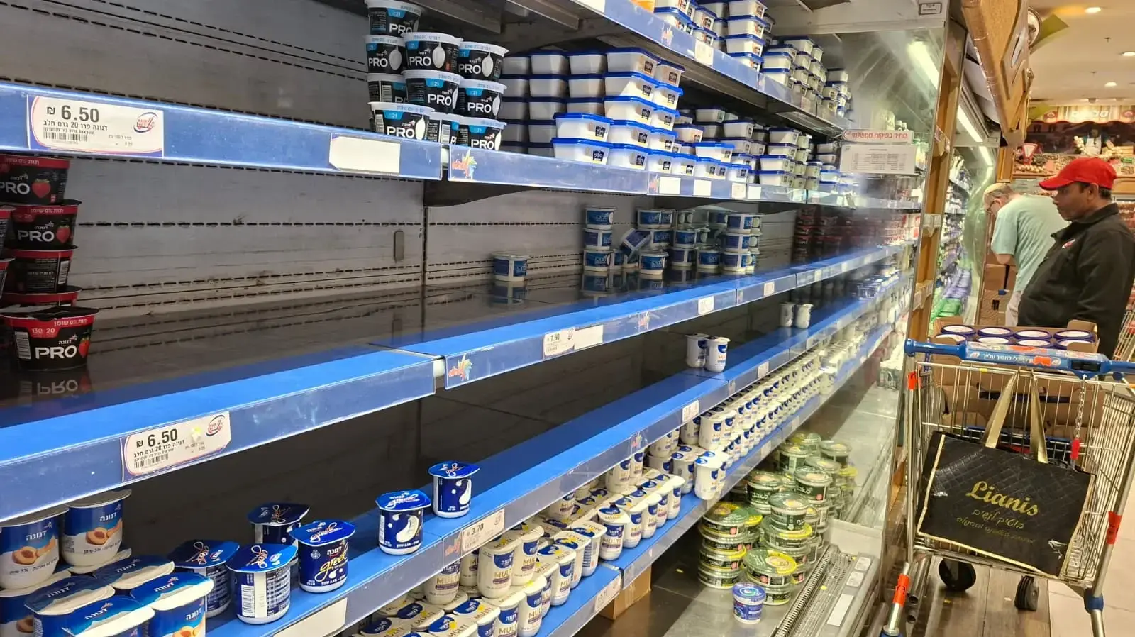 מדפי גבינה בסופר, 18 ביוני 2026