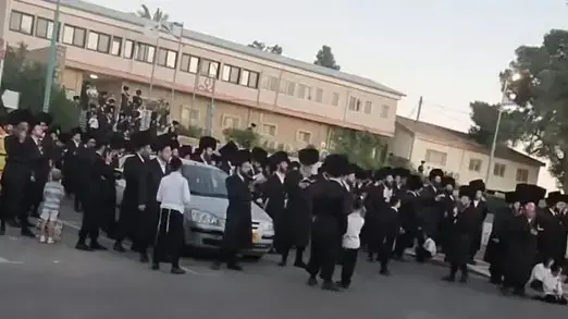 הפגנת החרדים בערד