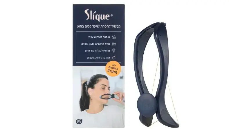 SLIQUE - מכשיר להסרת שיער פנים בחוט של לייף
