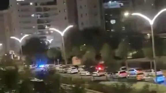 כוחות משטרה בזירה בנתיבות