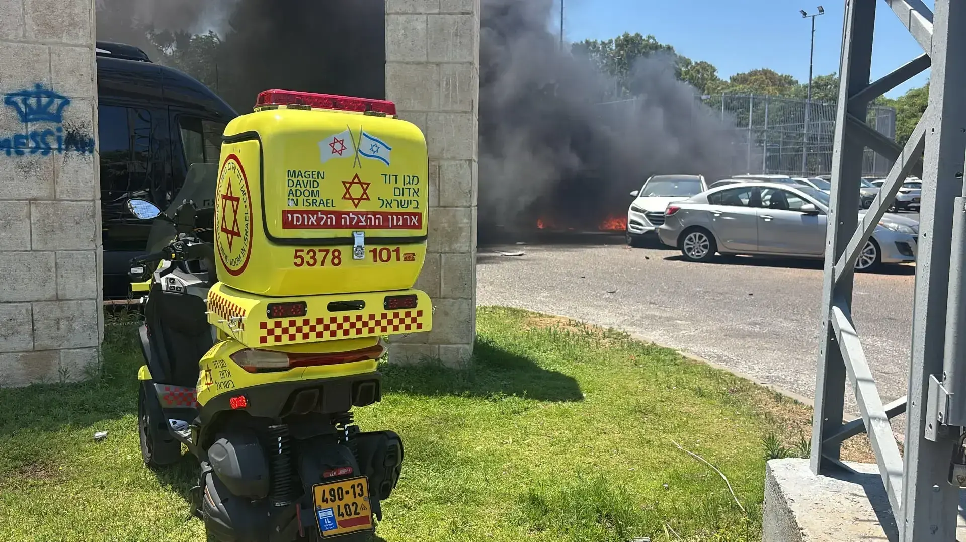 פיצוץ רכב אירע בחולון, בן 30 במצב קשה ולא יציב