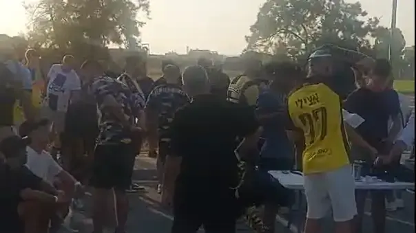 תקיפת אוהדי בית"ר ירושלים לפני המשחק מול א.א.ק לרנקה