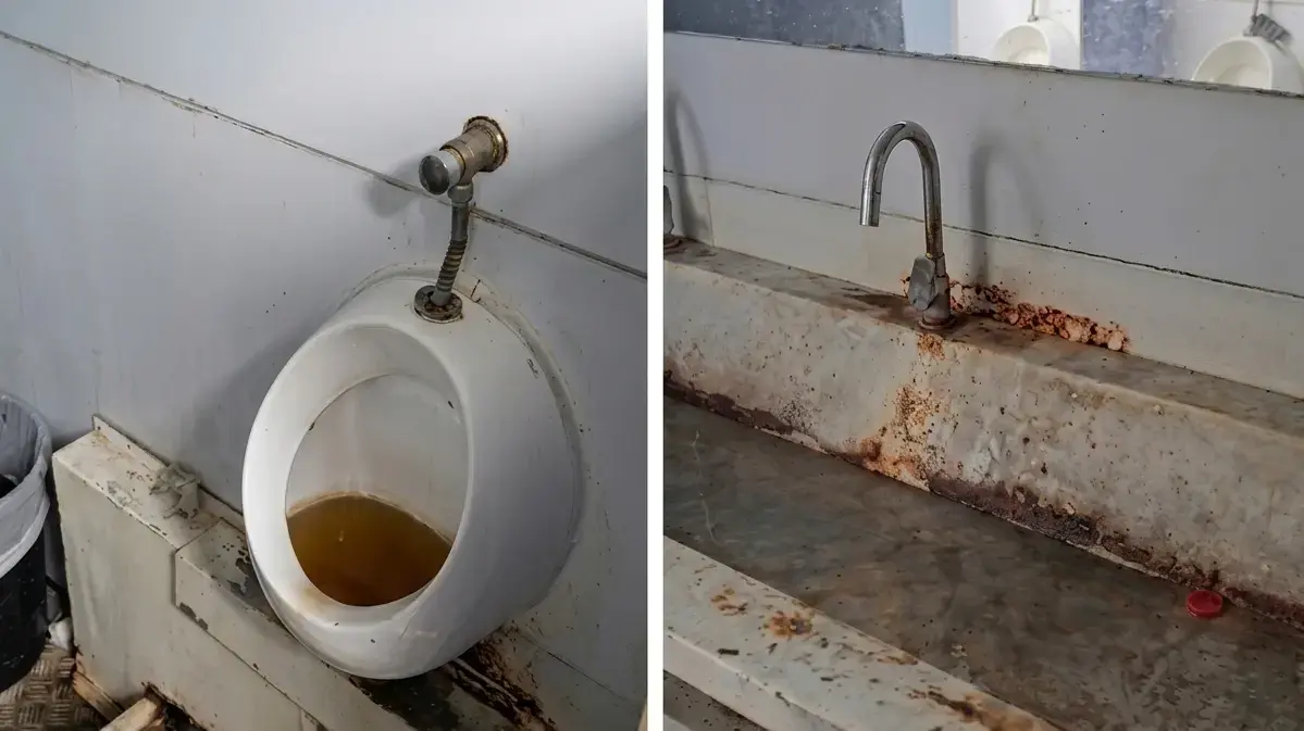 שירותי נהגים מטונפים בנתב"ג