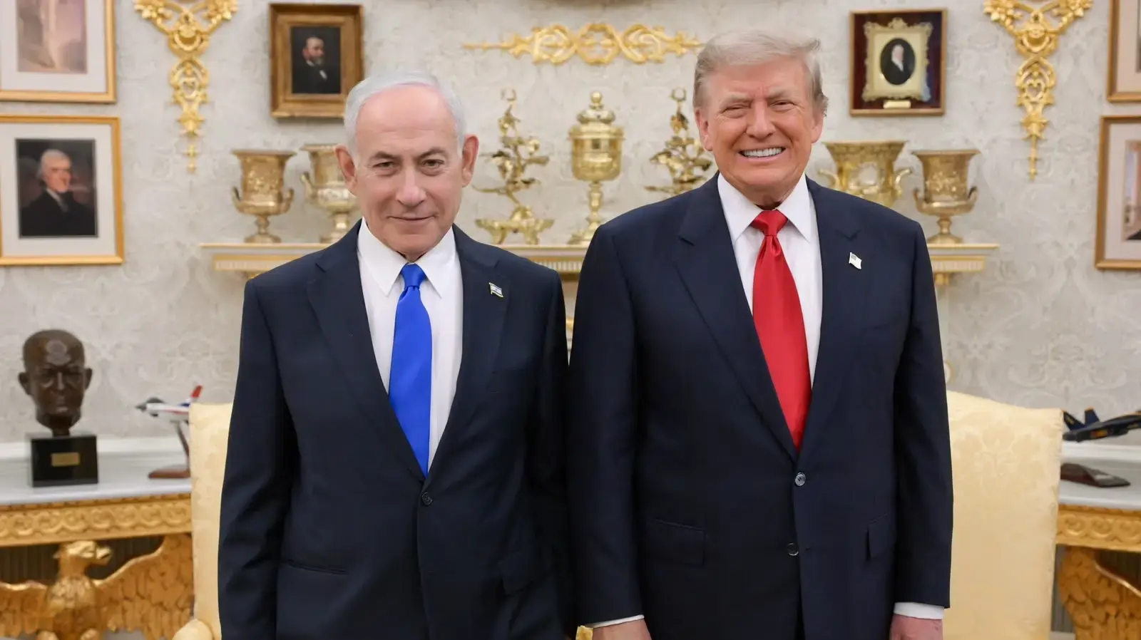 ראש הממשלה בנימין נתניהו בפגישה עם נשיא ארה״ב דונלד טראמפ, הבית הלבן, וושינגטון, 28 ביולי 2026