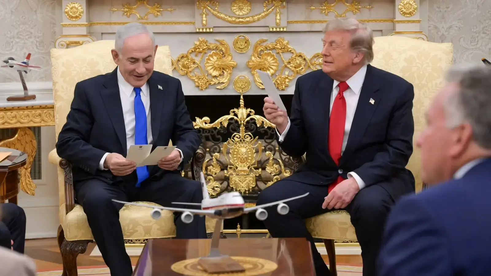 ראש הממשלה בנימין נתניהו בפגישה עם נשיא ארה״ב דונלד טראמפ, הבית הלבן, וושינגטון, 28 ביולי 2026