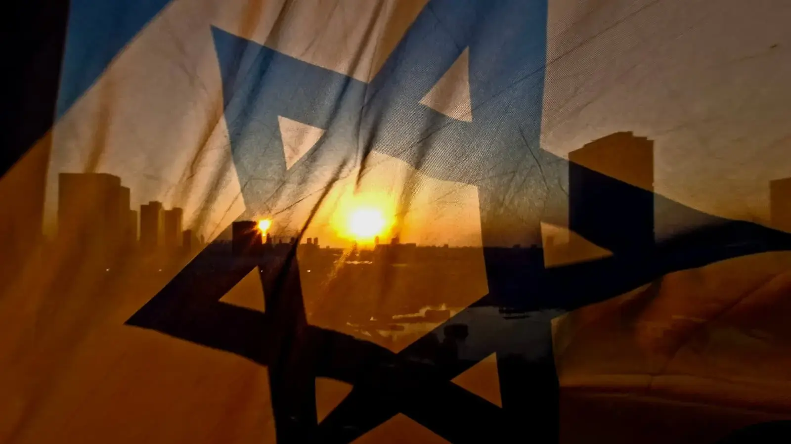 שקיעה, דגל ישראל שקיעה, דגל ישראל