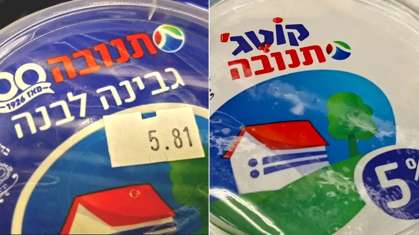 קוטג' וגבינה לבנה תנובה