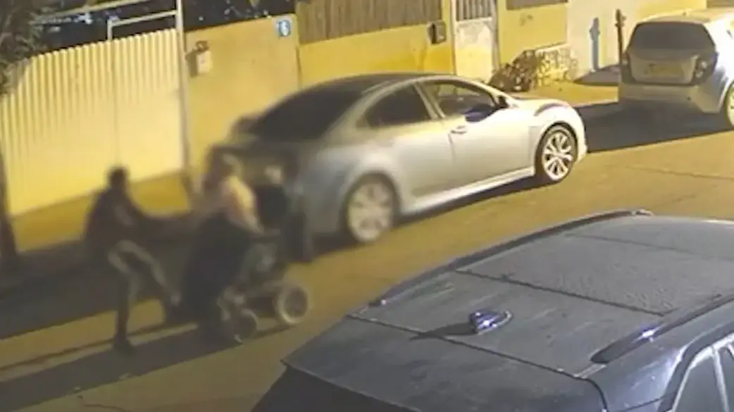תיעוד השוד האלים בבאר שבע
