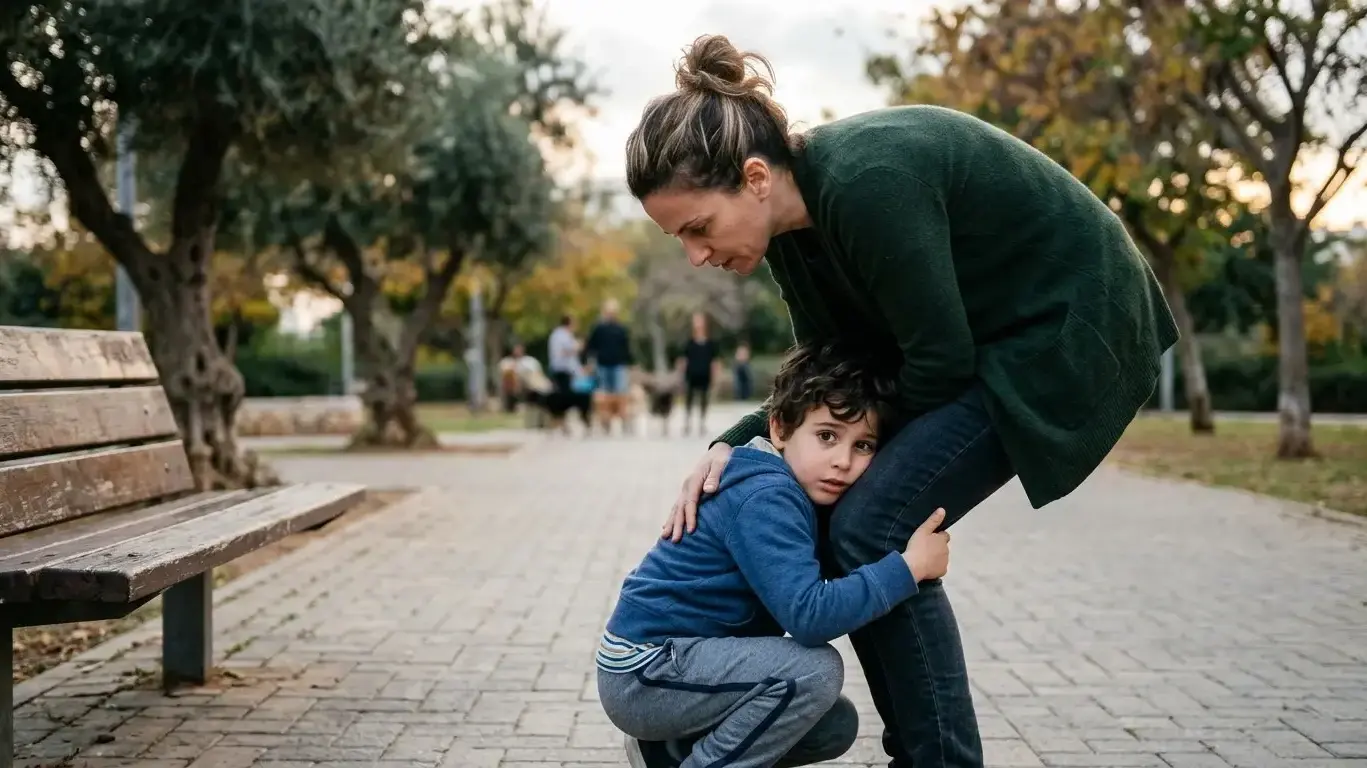 ילד מפוחד