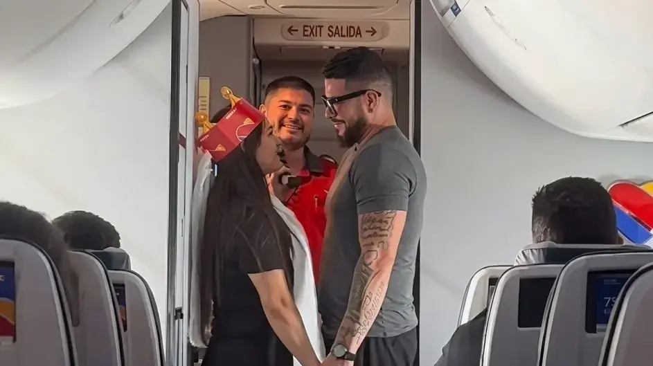 זו התחתן בטיסת סאות'ווסט איירליינס