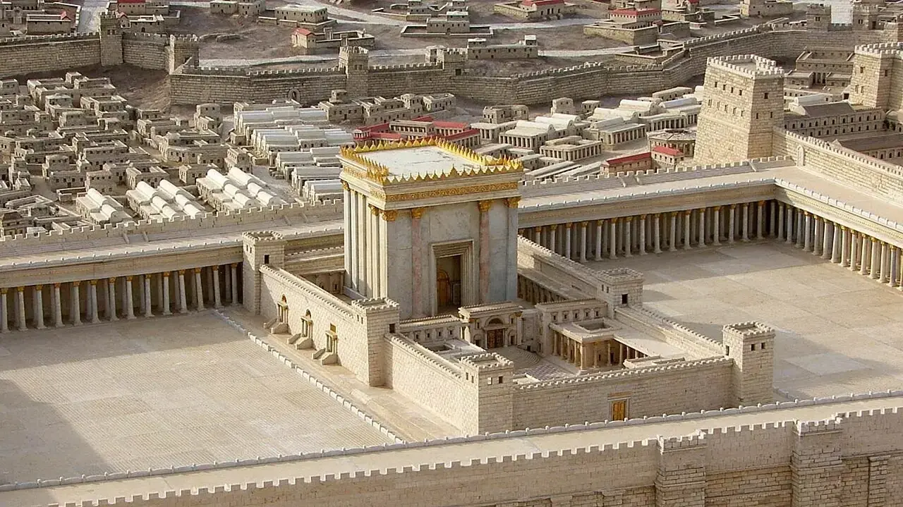 הדמייה של בית המקדש השני