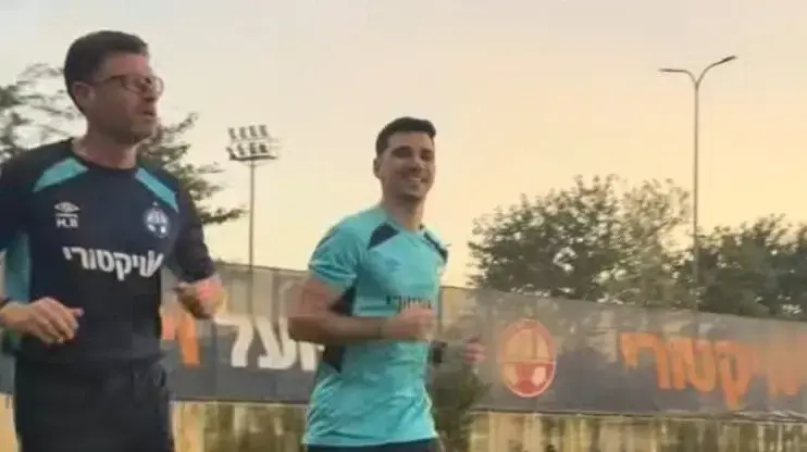 דן ביטון באימון הפועל באר שבע