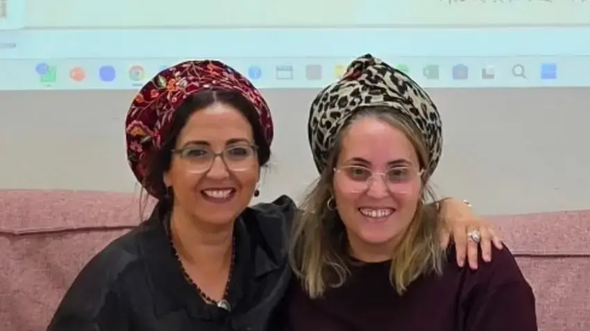 קארין מימון ונורית דוידי, בוגרות אמית אוריה באר שבע מובילות את המוסד שבו גדלו