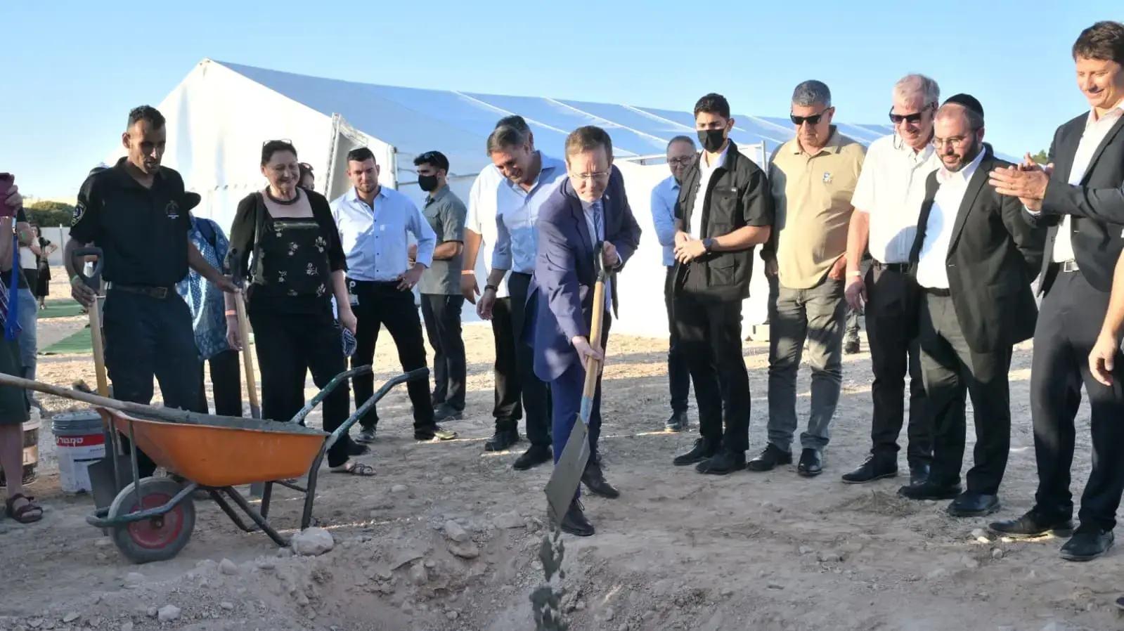טקס הנחת אבן הפינה להיכל התרבות ולמרכז ההכשרה לתעסוקה להבים–בני שמעון