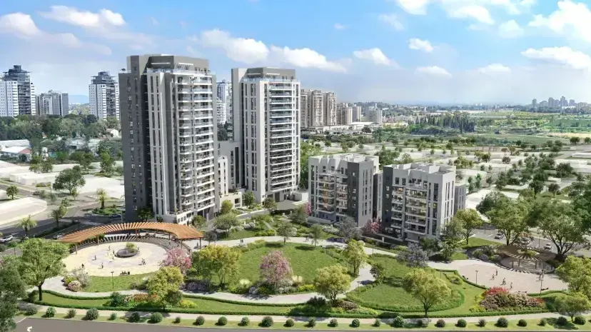 הדמיית פרויקט MIA של חברת גיא ודורון לוי בבאר יעקב