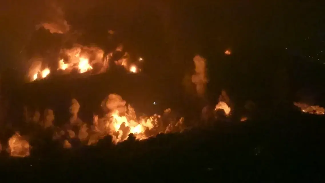 תיעוד מהשמדת התשתיות התת-קרקעיות ברכס עלי טאהר