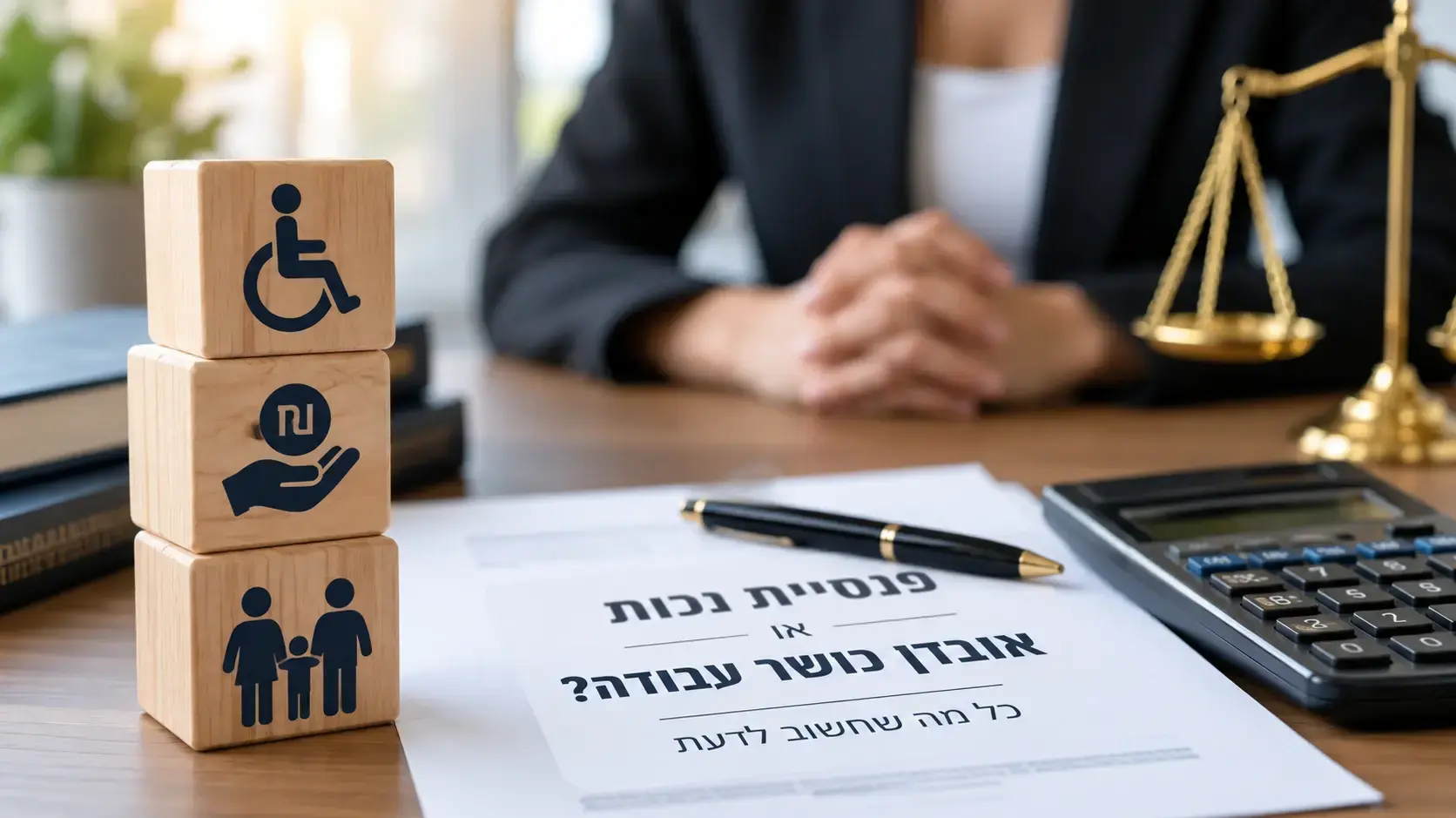 מדריך בין פנסיית נכות לאובדן כושר עבודה