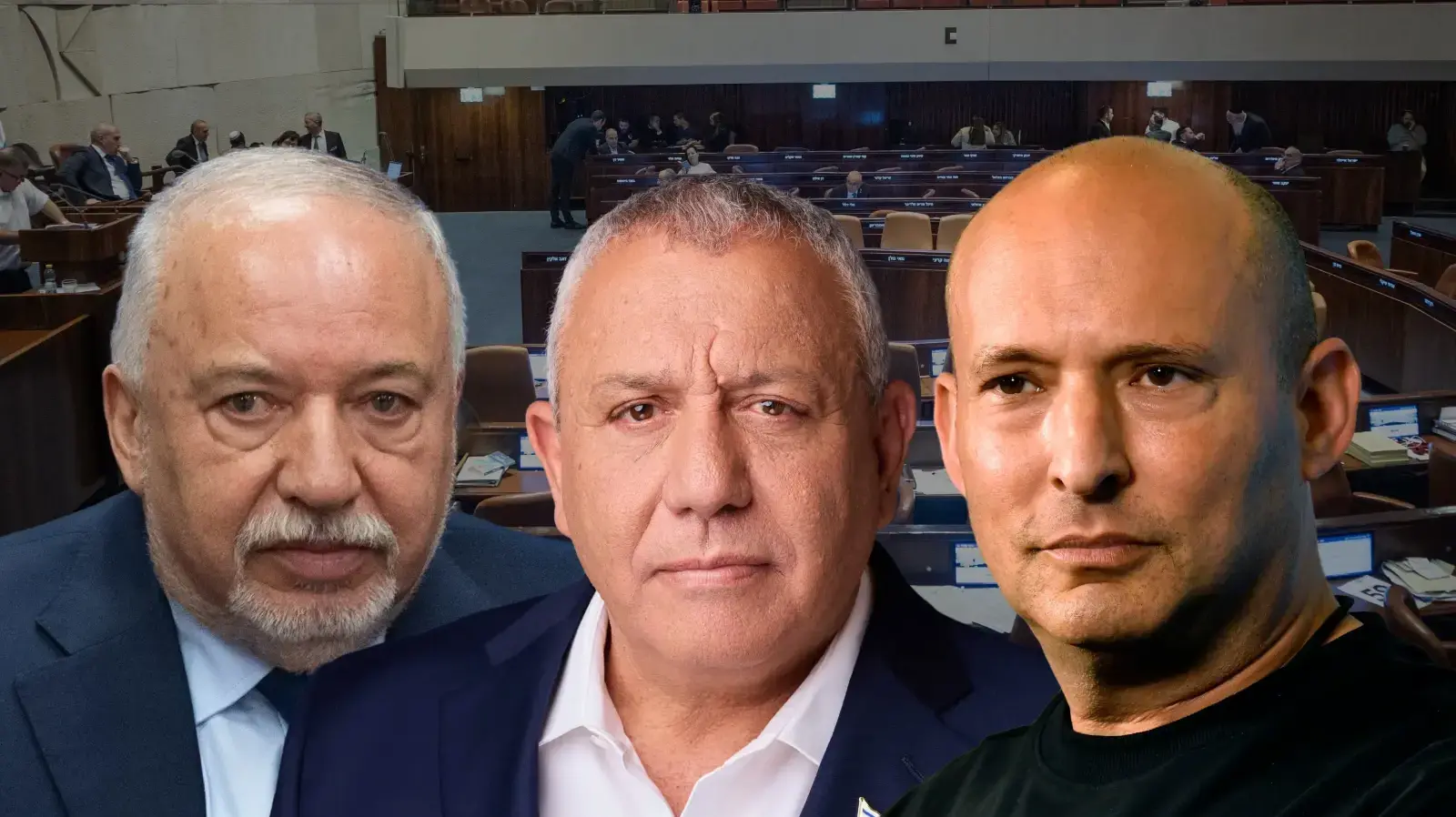 נפתלי בנט, גדי איזנקוט, אביגדור ליברמן