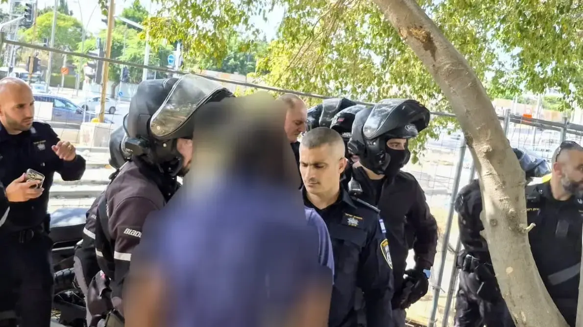רגעי מעצר החשוד