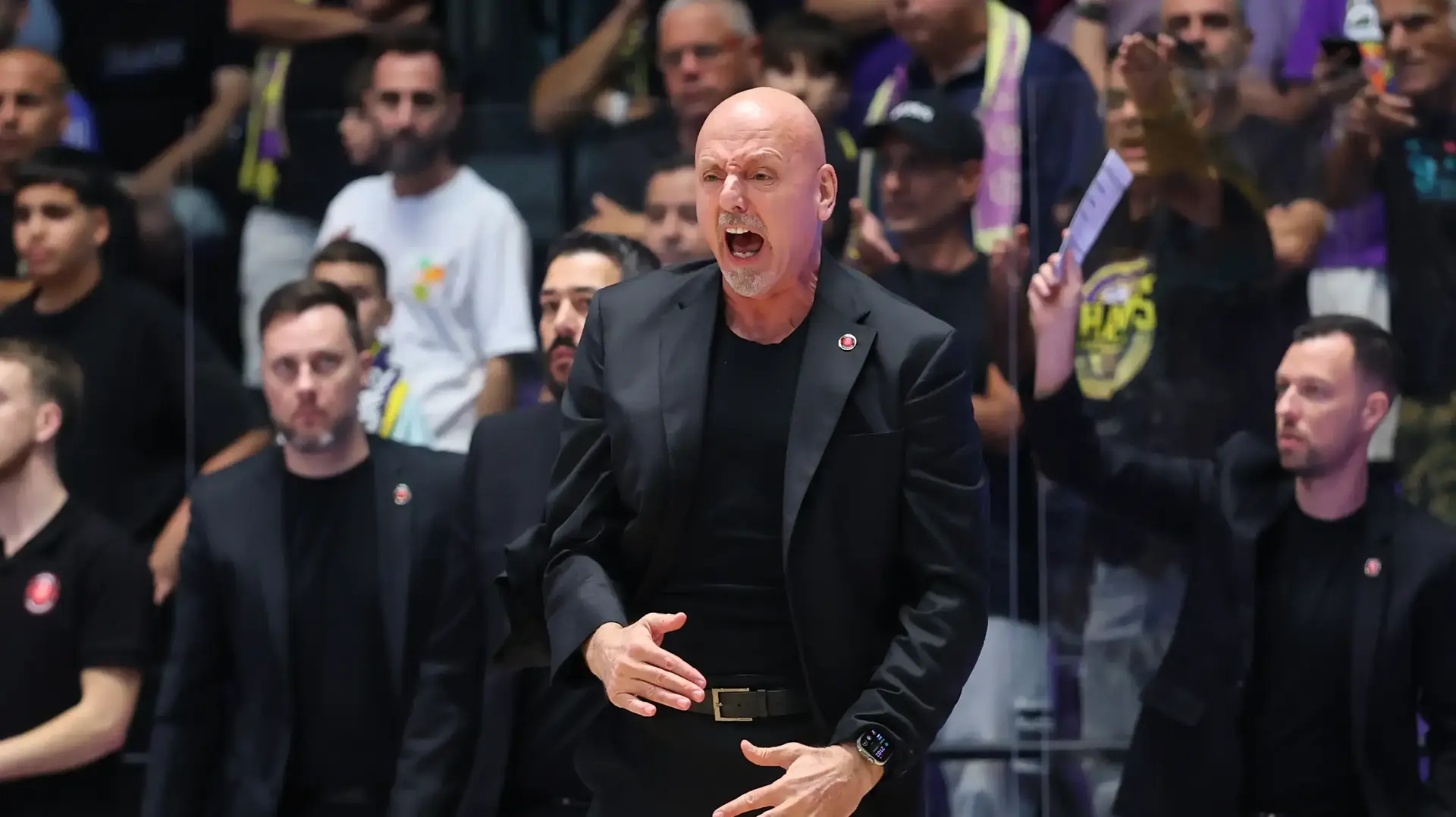 סשה אוברדוביץ' מאמן הפועל ירושלים מול הפועל חולון