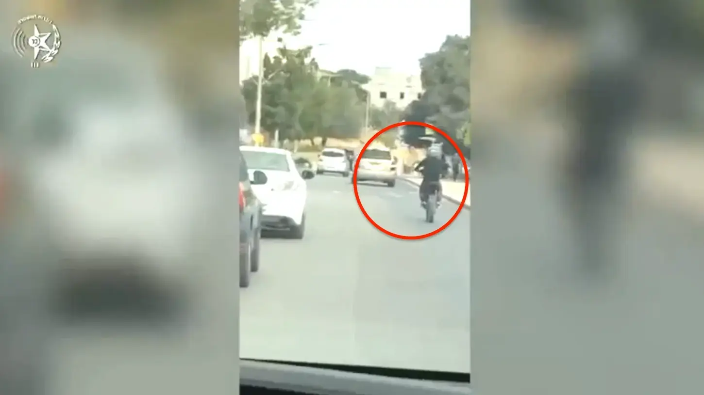 המרדף אחר החשוד עם האופנוע ברהט
