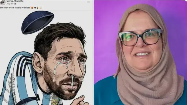סערה בניו יורק: מורה פרסמה קריקטורה אנטישמית של מסי סערה בניו יורק: מורה פרסמה קריקטורה אנטישמית של מסי