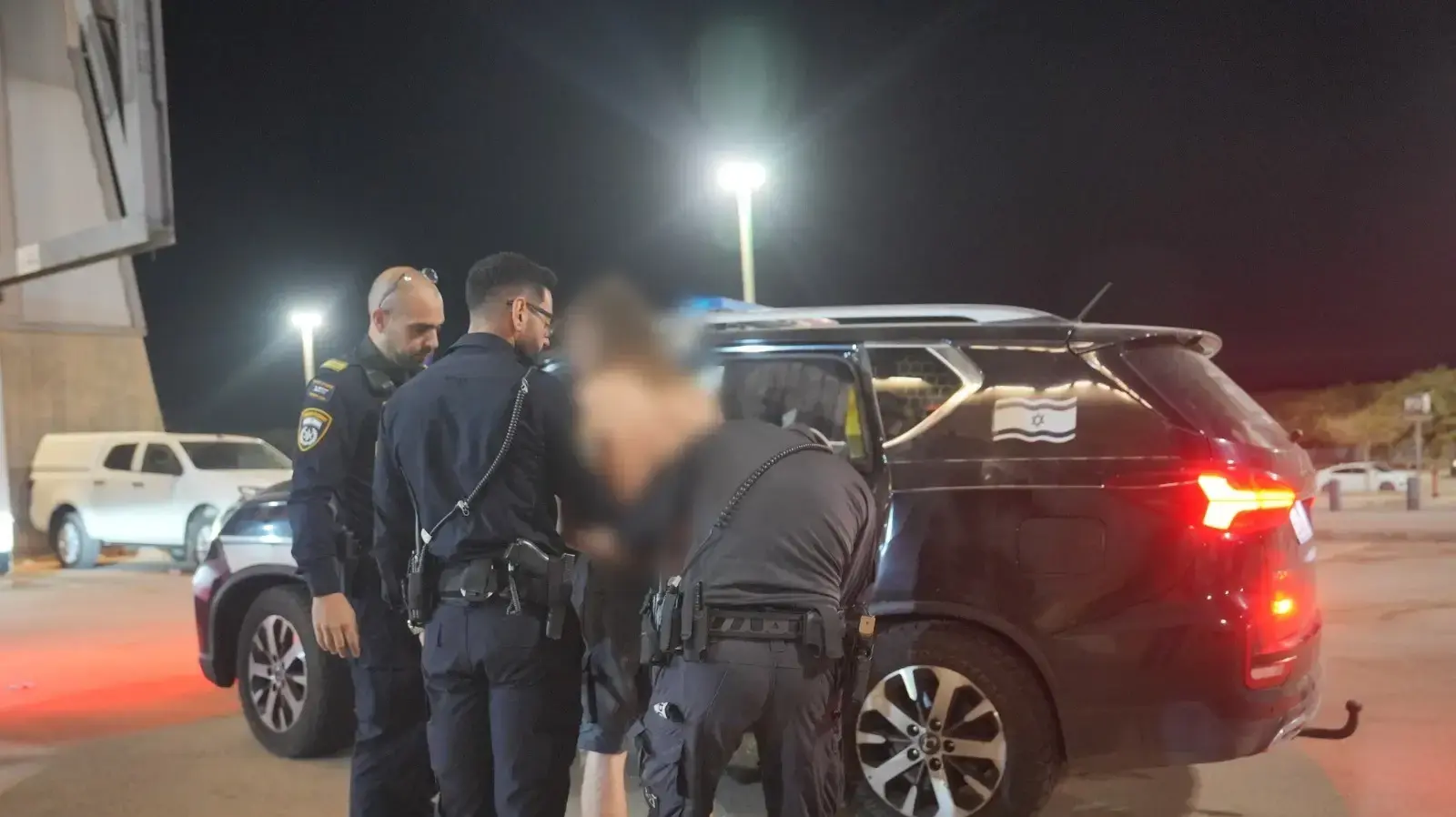 מעצר החשודים בסיום המשחק בטרנר