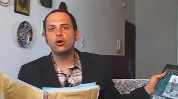 יועד אלפרון עם שחקן העבר ראובן כהן