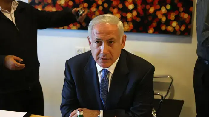 יו"ר הליכוד בנימין נתניהו במסיבת עיתונאים