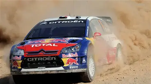 נהג מירוץ WRC סבסטיאן לואב קבוצת סיטרואן ראלי פורטוגל 2009